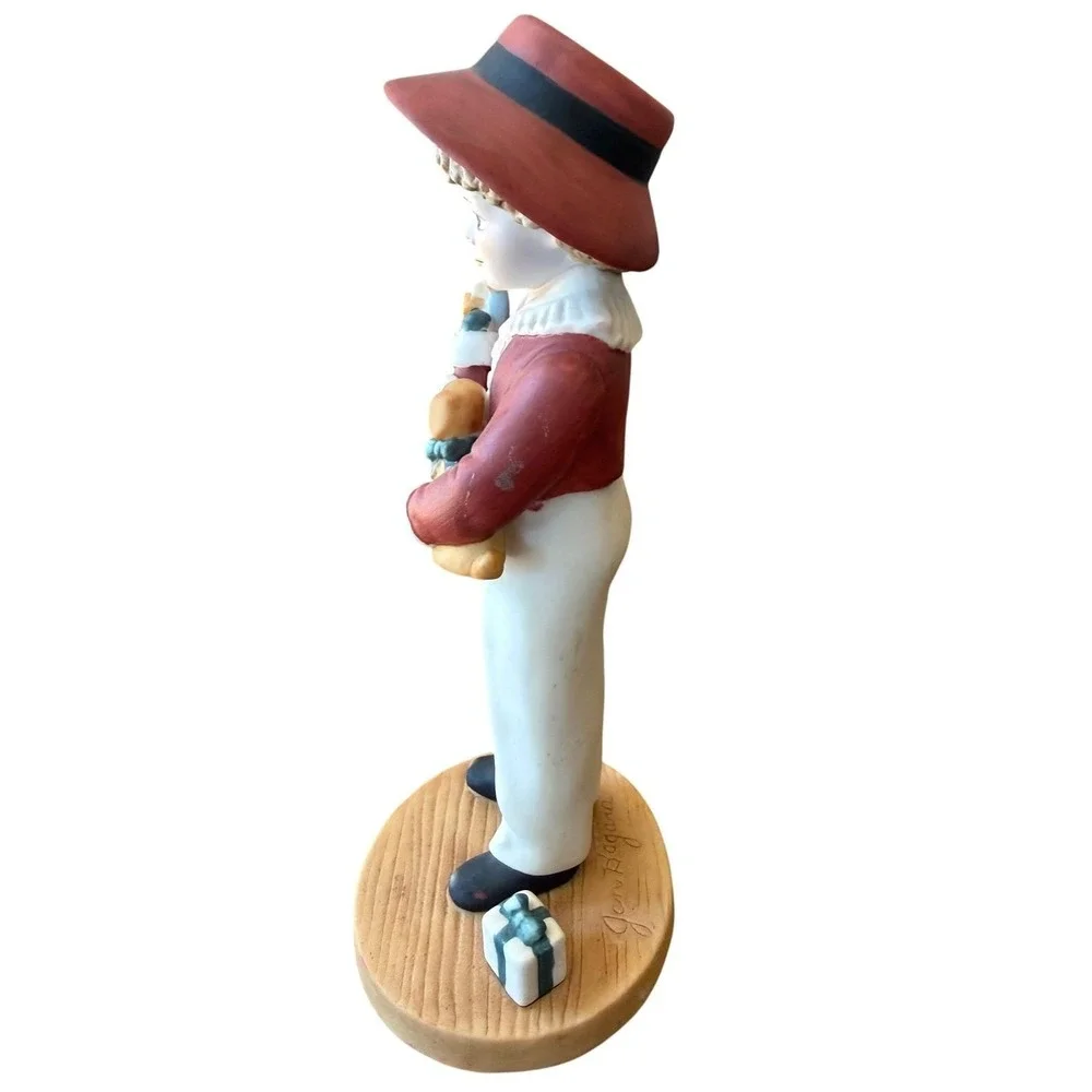 Jan Hagara Chris Figurine - Vintage Limited Edition Victorian Boy Christmas #284